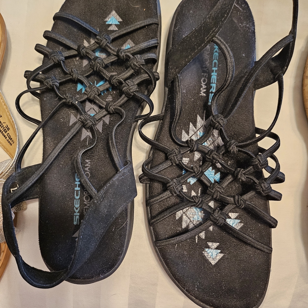 Skechers Women's Black Sandals - Picture 2 of 4